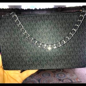 MK bags black silver belts